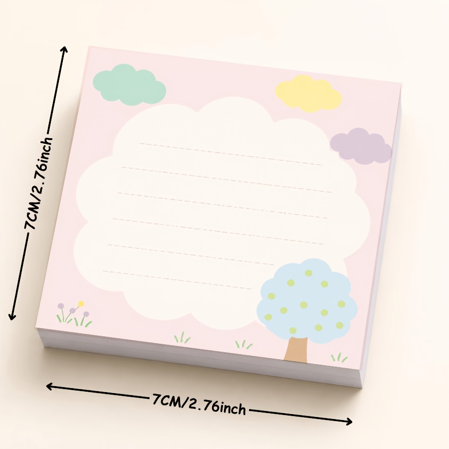 Pastel Cloud Memo Pad for Notes & Journaling