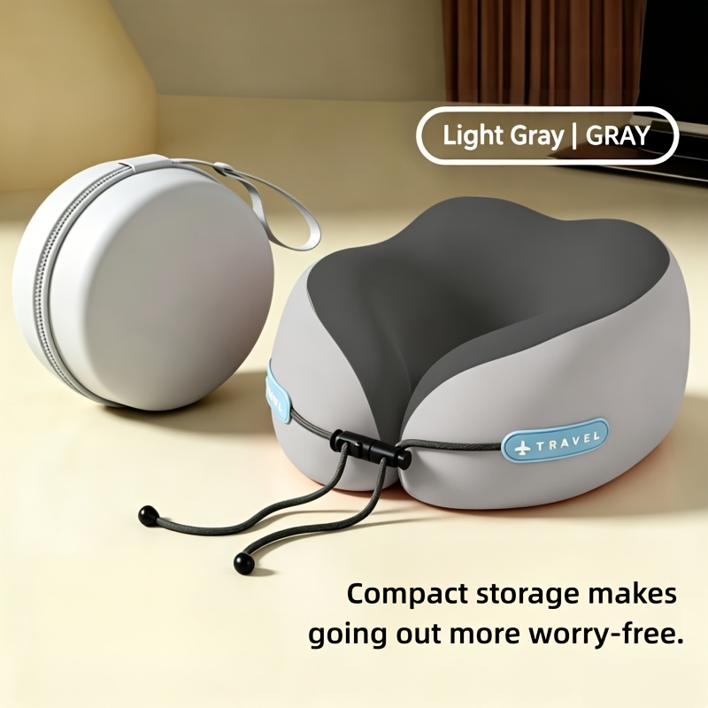 TEMU Cuscino ergonomico per il a cima, cuscino da viaggio portatile a forma di U, per dormire su aerei e ad velocit�, cuscino da viaggio per aereo,
