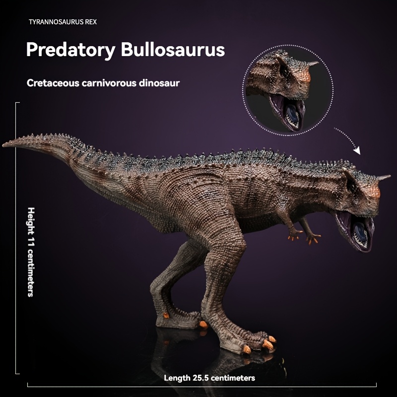Image of 1pc Realistic Dinosaur Model - Figurine In Mixed Colors, Durable Abs Resin, 25cm X 20cm, Perfect For Collectors & Birthday Gifts, Educational Science Toy To Unlock Prehistoric , Dinosaur Toys
