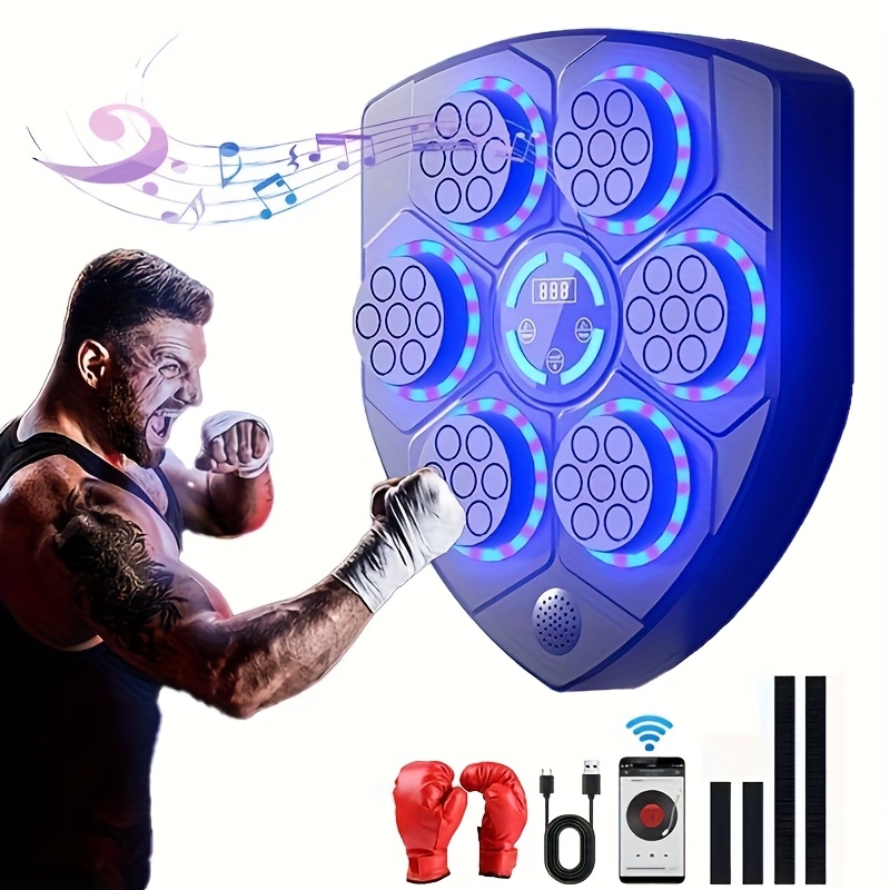 AEGTVA Maquina De Boxeo Musical Bluetooth Inteligente, Equipo De Boxeo