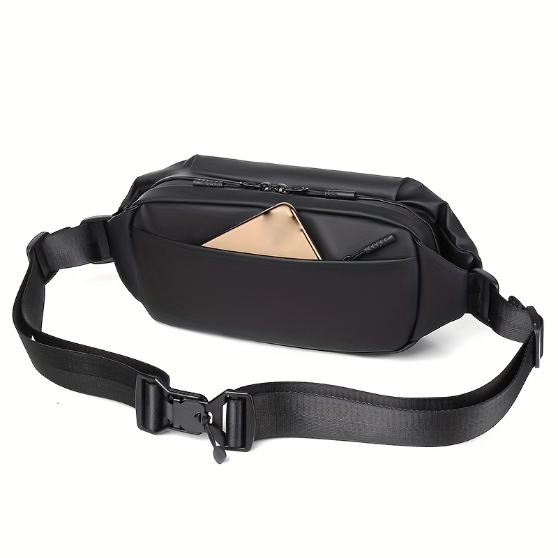 mens chest bag and waist bag mens crossbody bag shoulder bag handbag wallet card bag fashionable and trendy bag textured commuting bag suitable for business trips and commuting details 8