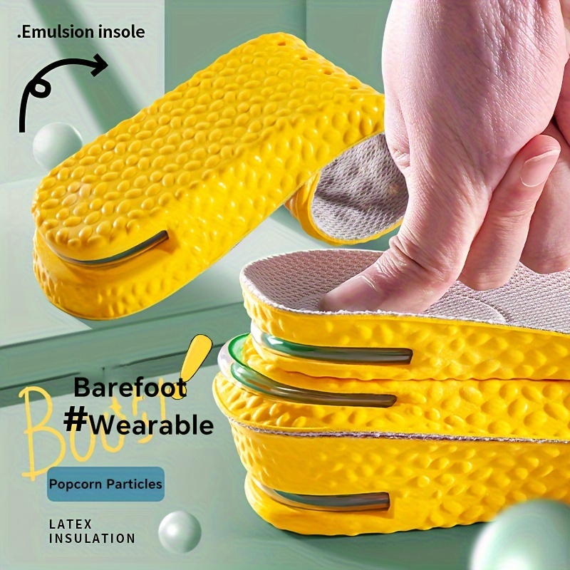 1 Pair INSOL NAFU Comfort Height Increase Insoles - Air Cushion Shock Absorption, Breathable & Odor-Resistant, 3 Sizes (1.5cm, 2.5cm, 3.5cm), TPU Material for Men & Women, Perfect Fit for All-Day Comfort