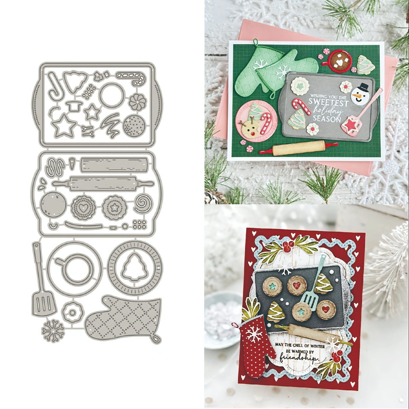 

A Cutting Die For Christmas Cookie Box Diy Paper Craft Knife Die Blade Punching Template Die