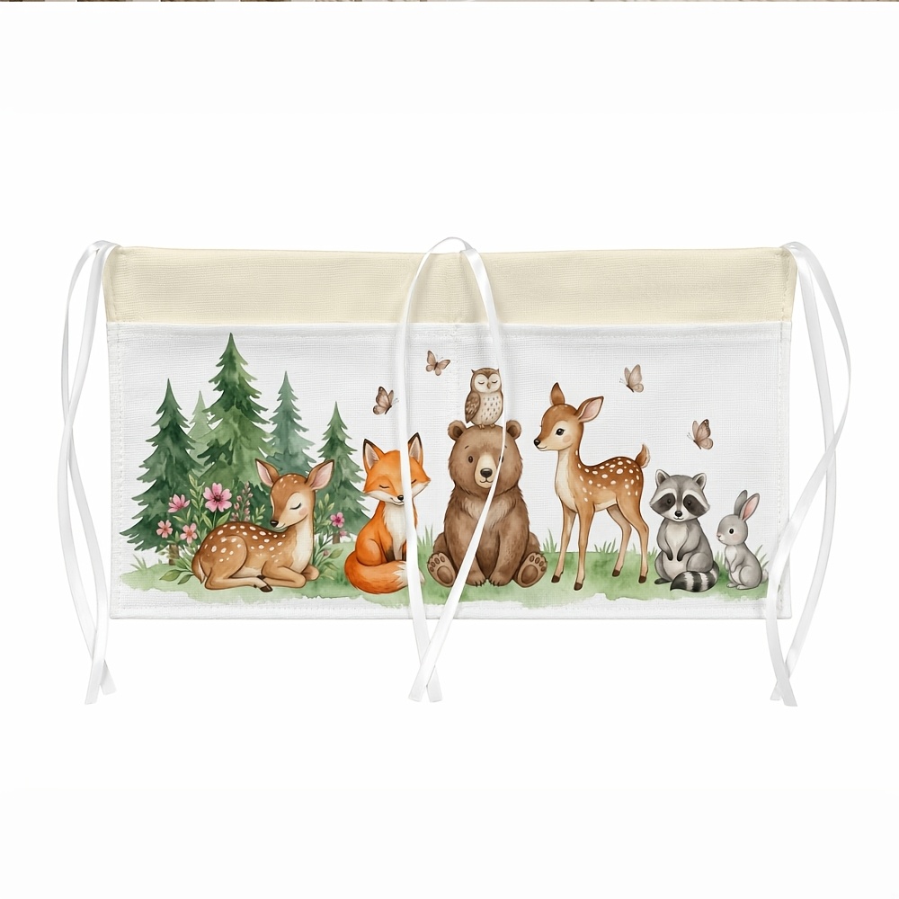 Rustic Woodland Forest Double Pockets Hanging Organizer