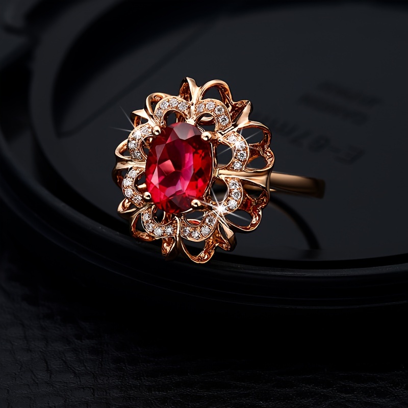 

Classic Flower Shape Ladies Banquet Ring