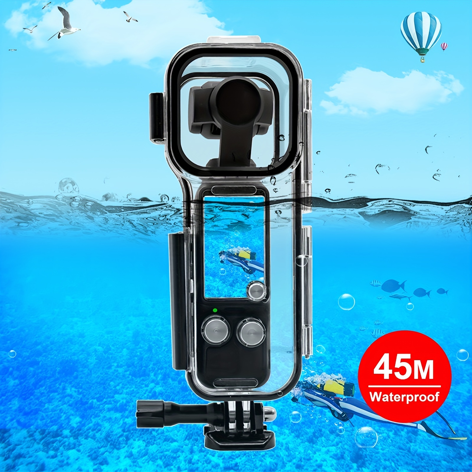 

For 3 Puluz 45m Underwater Waterproof Housing Diving Case (transparent)