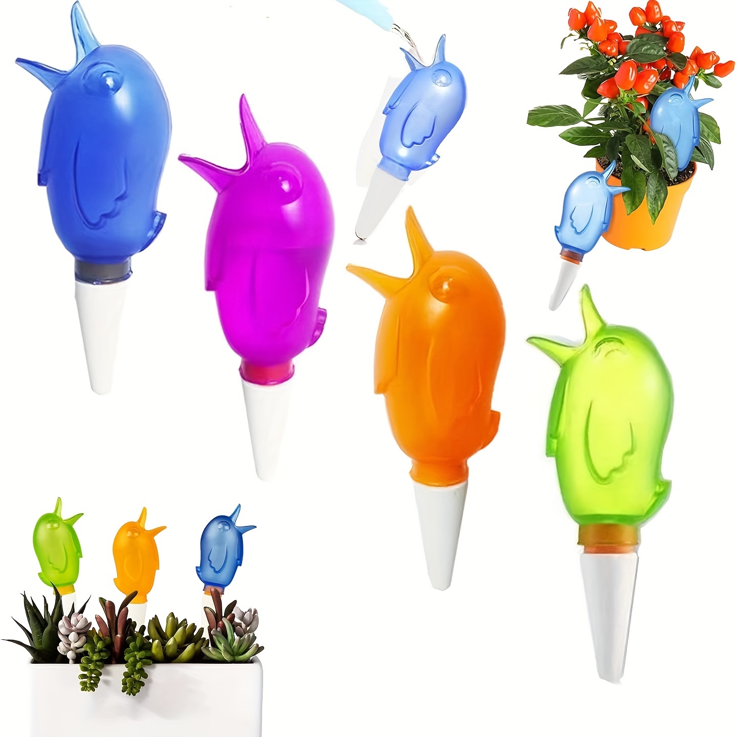 

4pcs Watering Decorative Automatic Dropper Plants Self-watering Watering Balls Automatic Watering Set For Room And Outdoor Plants Potted Plants
