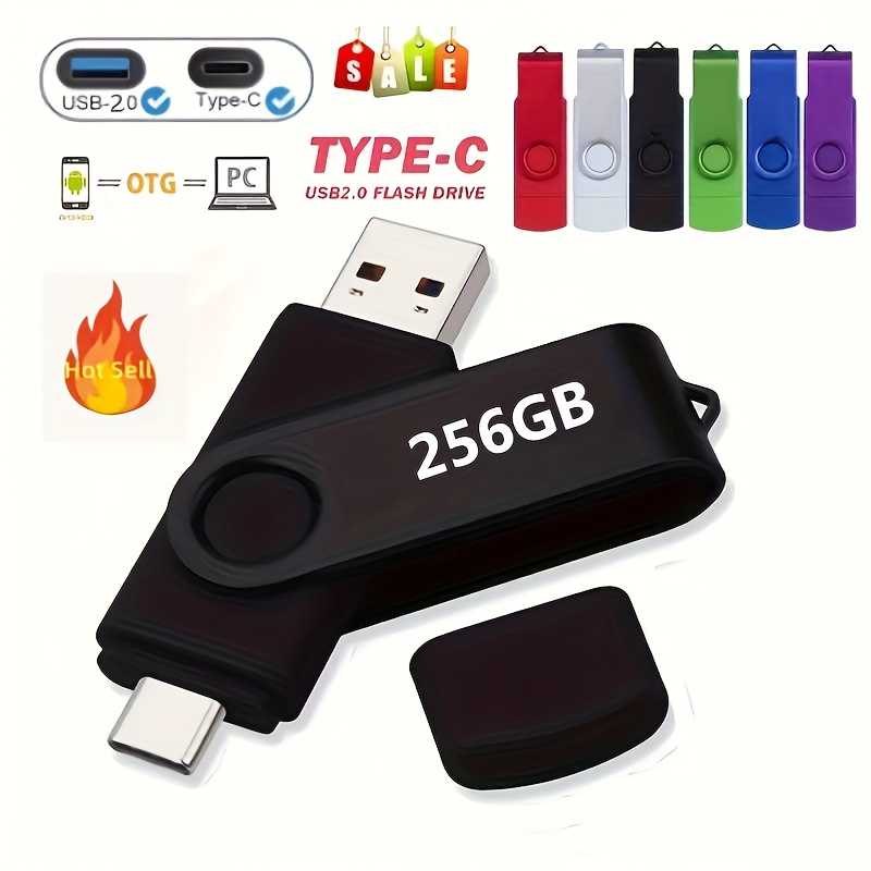 

256gb Usb 2.0 -c , - Otg Pen , 2-in-1 Usb , 64gb/128gb/256gb , Computer Accessory