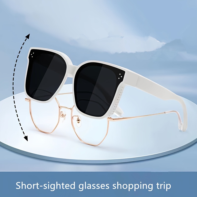 

Large Square Fashion Glasses Fashion Fashion Glasses For Women Men Polarized Lens Fit Over Fashion Glasses Anti Glare Sun Shades Glasses For Driving Beach Travel
