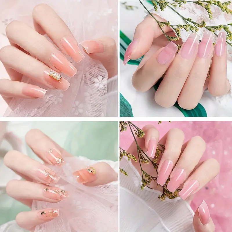 20pcs polymer gel nail extension kit, including 8 extension , nail lamp, base , wash-free sealer, cleaning water, a box of jewelry decoration, transparent nail molds and a full set of polymer gel nail tools, suitable for nail art beginners, holiday gifts Product details 4