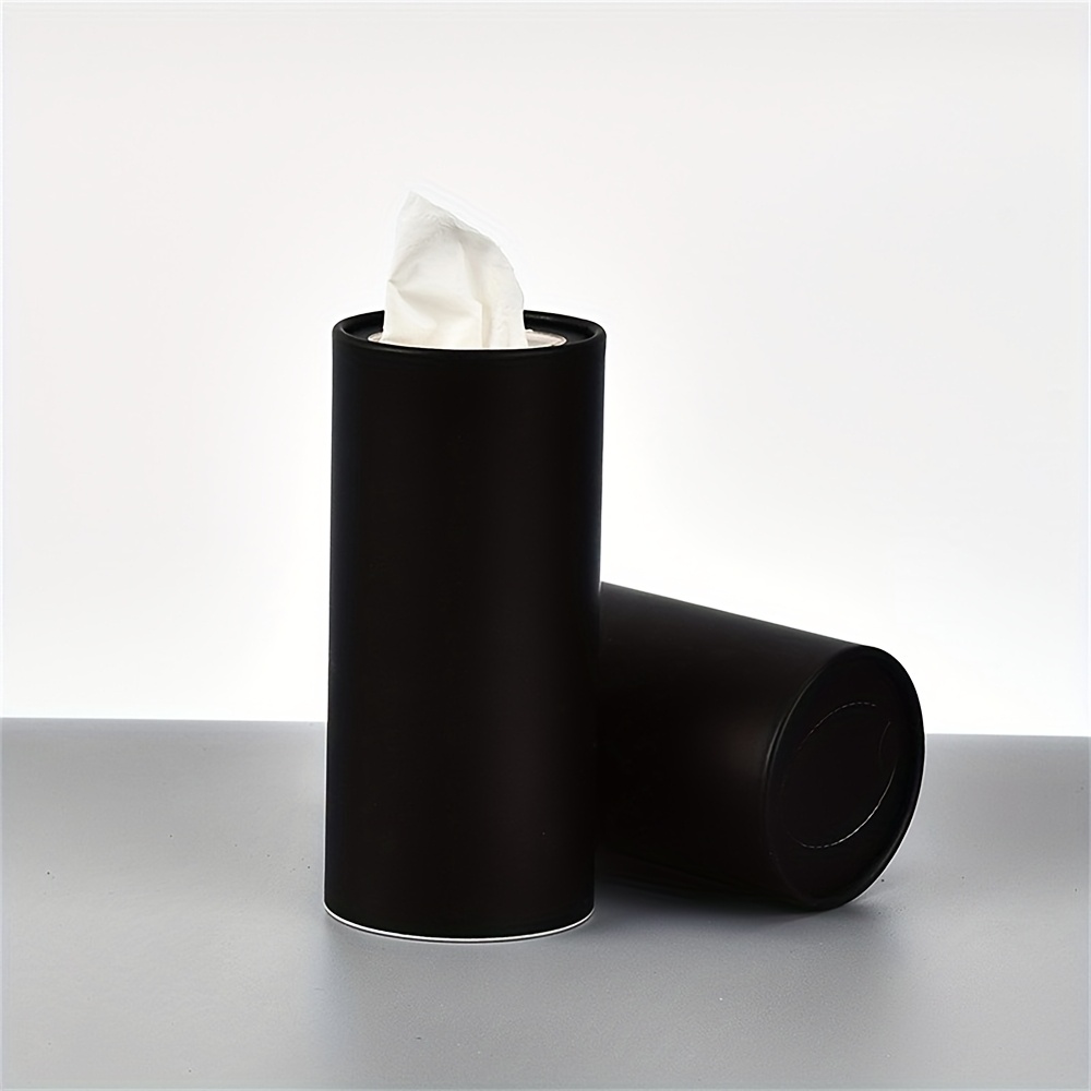 6.3inch Solid Color Cylinder Paper Towel Storage Box, Creative Paper Holder For Bathroom, Kitchen, Living Room, Travel