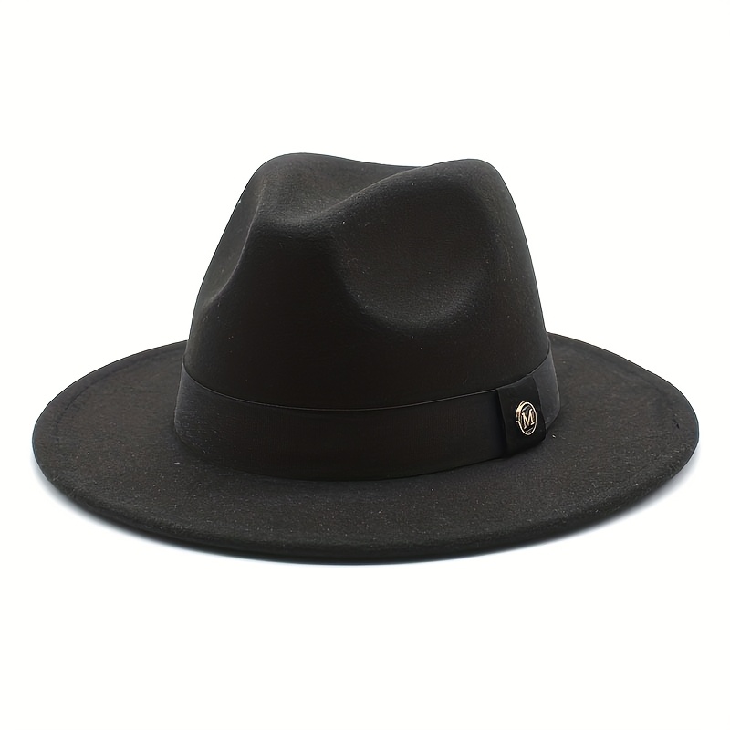 TEMU Flat Brim With M Size Western Cowboy Hat Suitable For , Gifting Etc