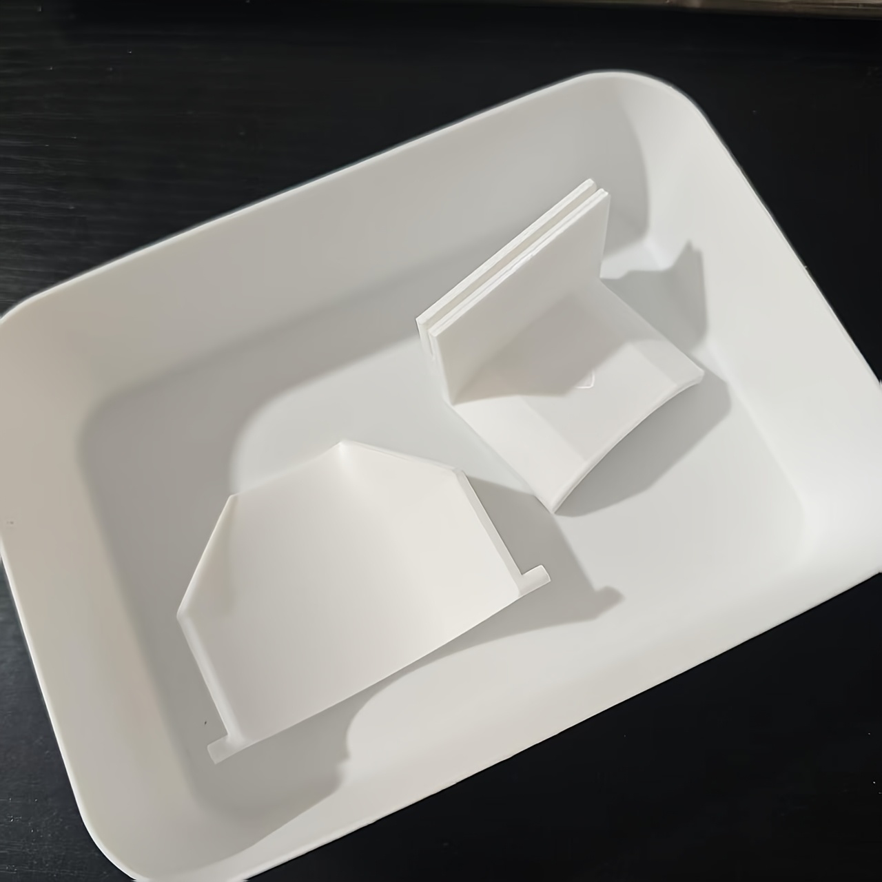 Image of 3pcs Washing Machine Drain Port Cleaning Tray Set, Including 2pcs Drain Funnels And 1pc Waste Water Collection Tray, Suitable For Washing Machine Models