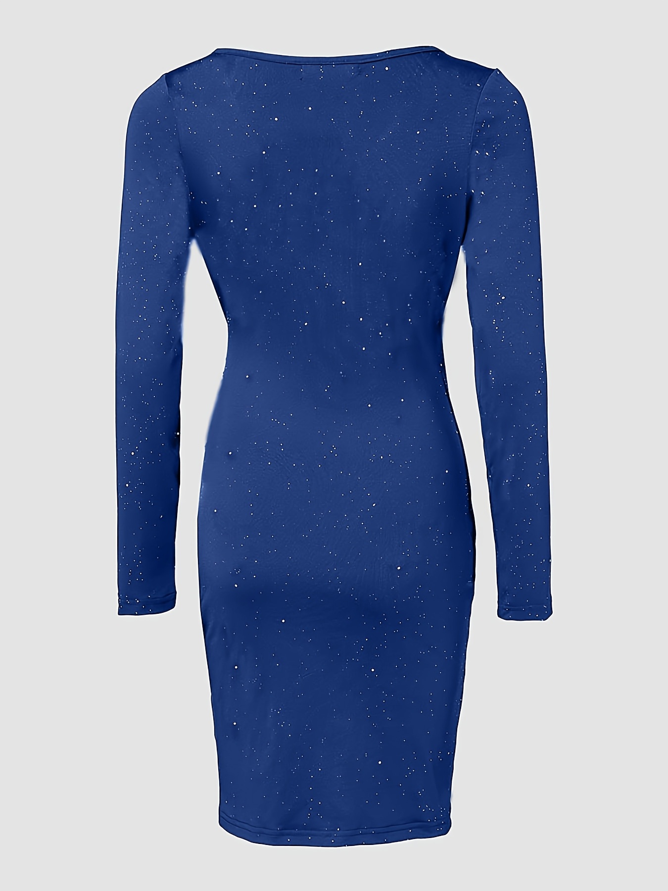 long sleeve bodycon dress blue Harrowing of Hell main image 1