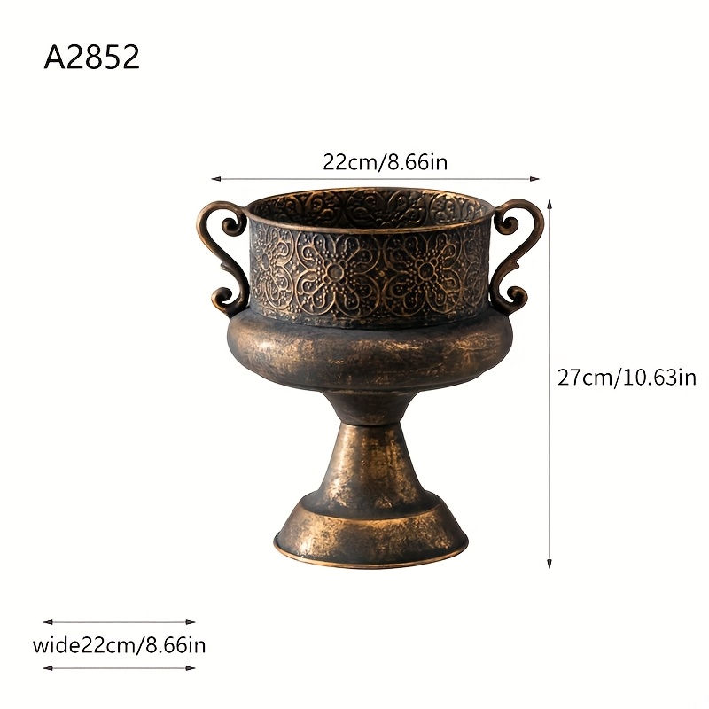 Light Luxury High-end Vase Decor For Living Room, Balcony, Courtyard, Garden, Floral Arrangement, Office Desk Vase, Succulent Dried Flower Pot