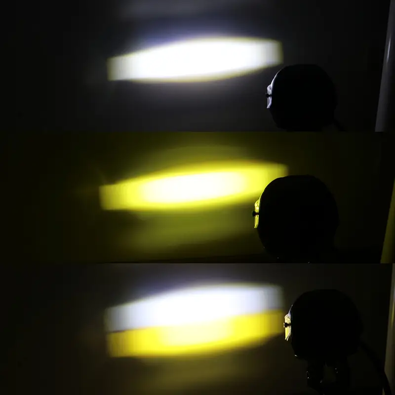 1pc 50w led auxiliary driving light aluminum alloy helmet lighting white yellow universal high brightness neon light 12v-24v suitable for motorcycle car off-road vehicle trailer utv , without battery, motorcycle helmet with visor, motorcycle helmet visor, motorcycle visor, car led light, car decor, car lighting/ambient interior Product details 2