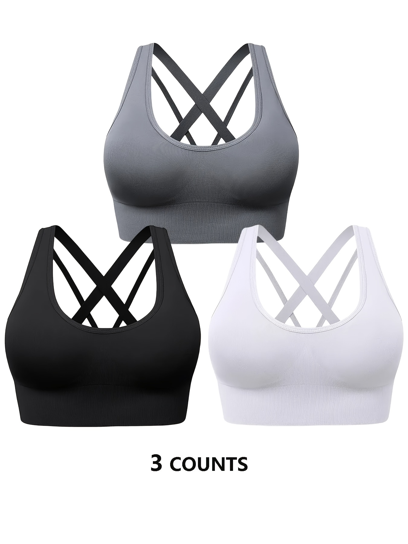 Wireless Comfort Bras For Women - No Underwire Push Up Bralette With V Neck & Full Coverage