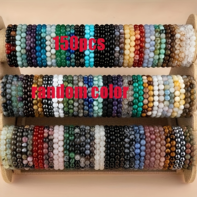 TEMU 150 Random Color Boho Chic Fashion Multicolored Multi-layered Bracelets, Perfect For Daily Wear, Parties, And Summer . Featuring Imitation Jade