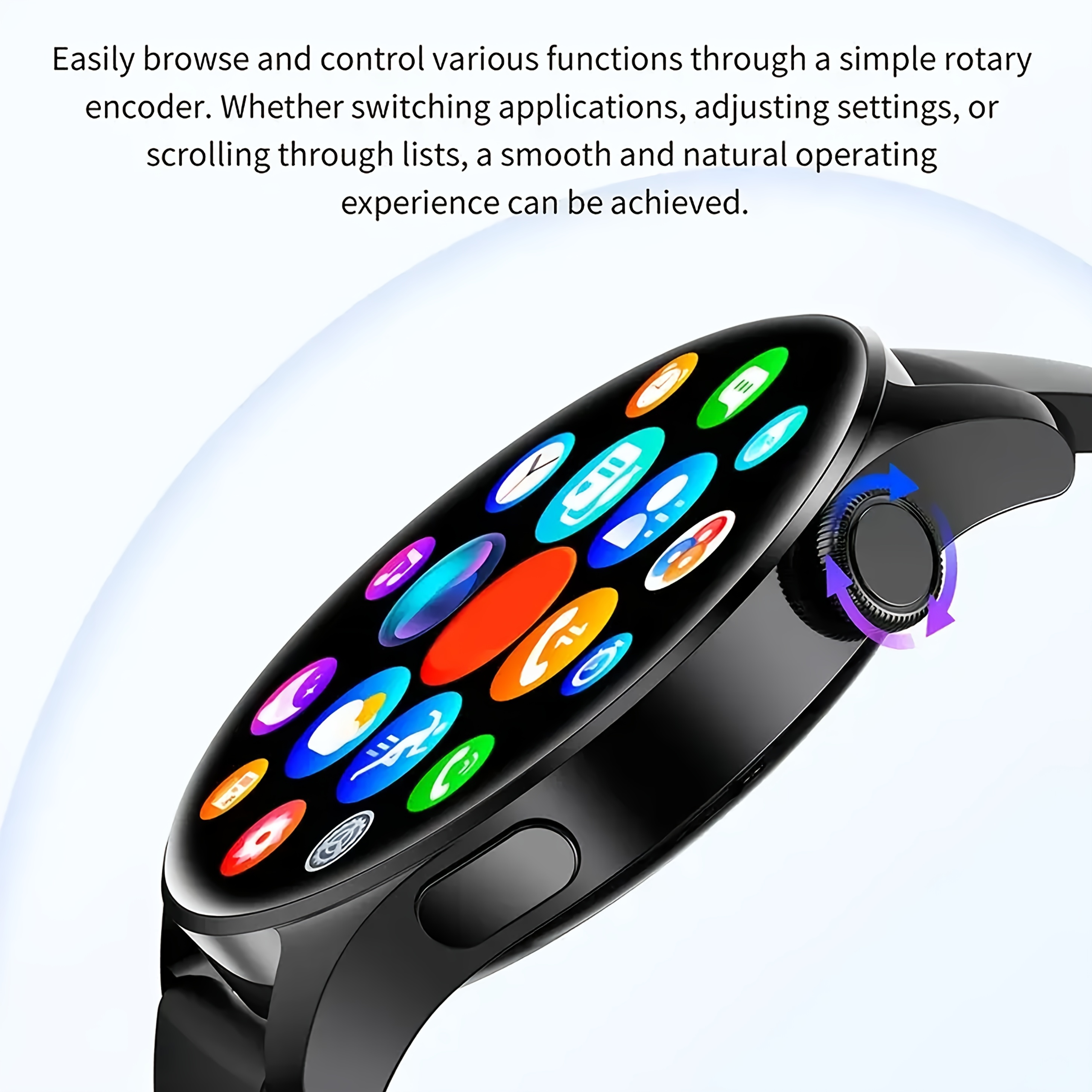 3.63 cm 360*360 HD Screen Smart Watch 280mAh Battery Outdoor Sports And Fitness Message Push Music Control Weather Display Wireless Call Unisex Smart Watch 2024 New, Workout Companion, Activity Monitor, Modern Wearable, Sleek Smartwatch, Longlasting