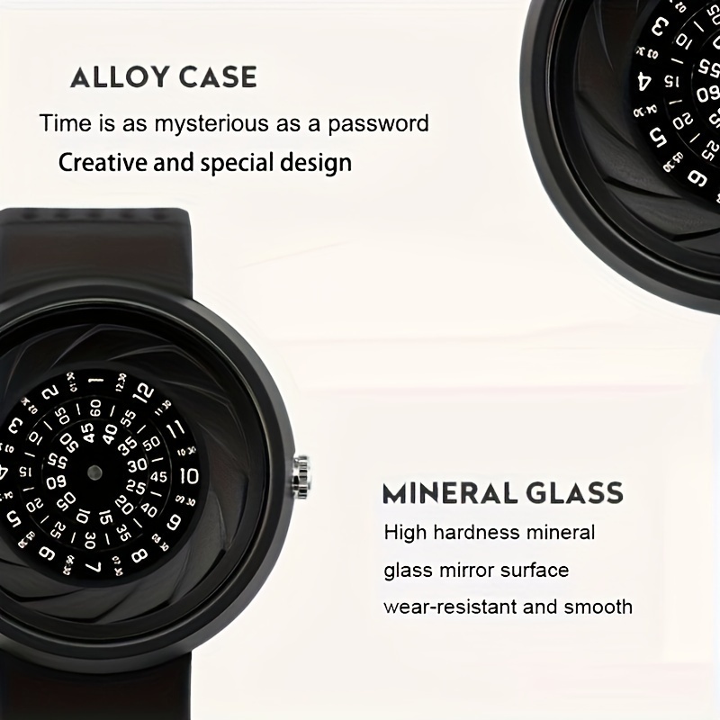 a and fashion watch an mens sports watch wristwatch with a password dial with an extra strap and tools Product details 2