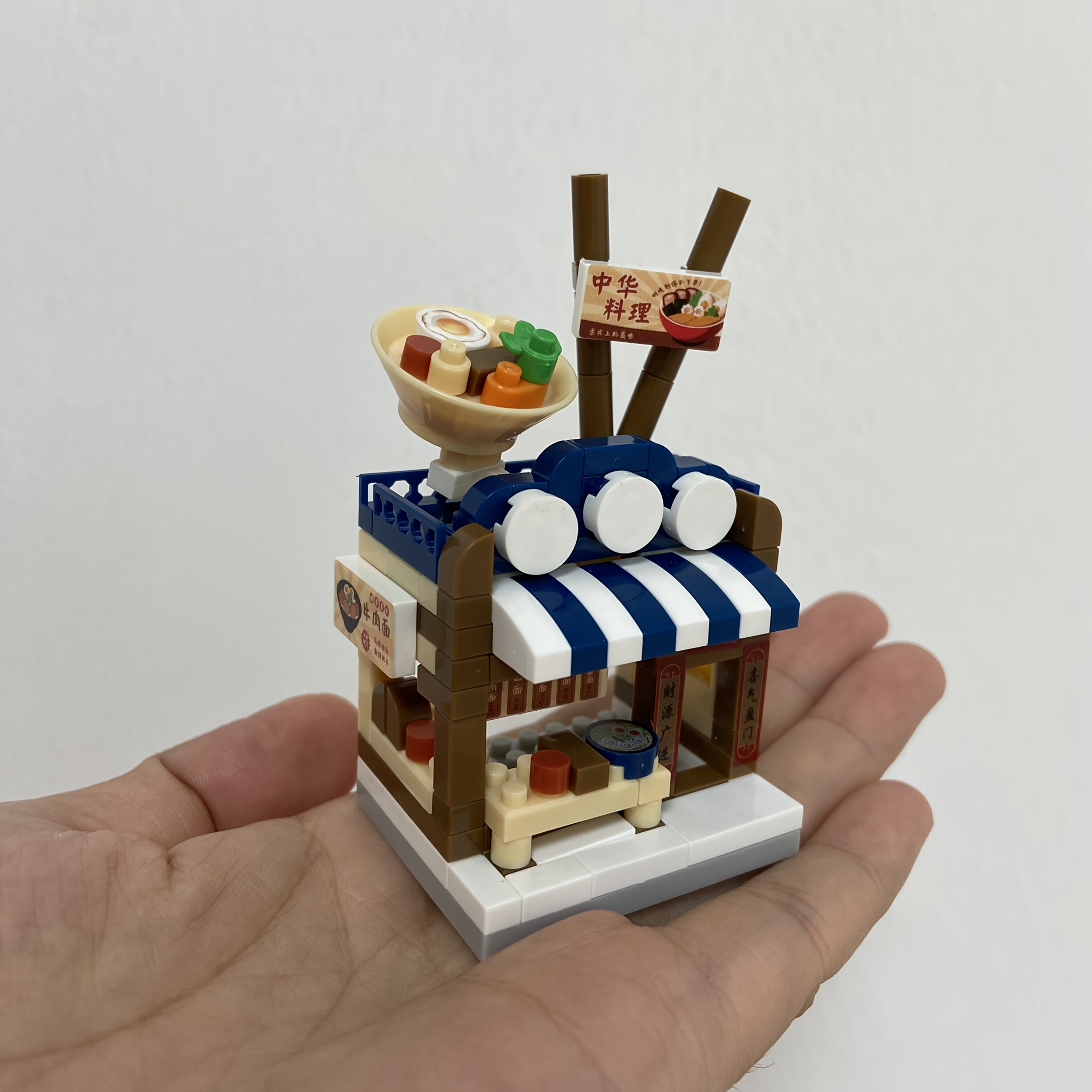 Micro Particle Building Block Set, Ramen Shop & BBQ Shop Decor