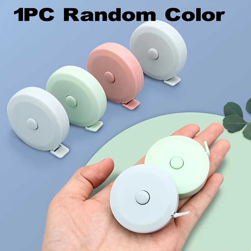 TEMU 1pc Double-sided Flexible Measuring Tape, Retractable Sewing Tape For Body & Fabric, Tailoring & Knitting Craft, Metal Material