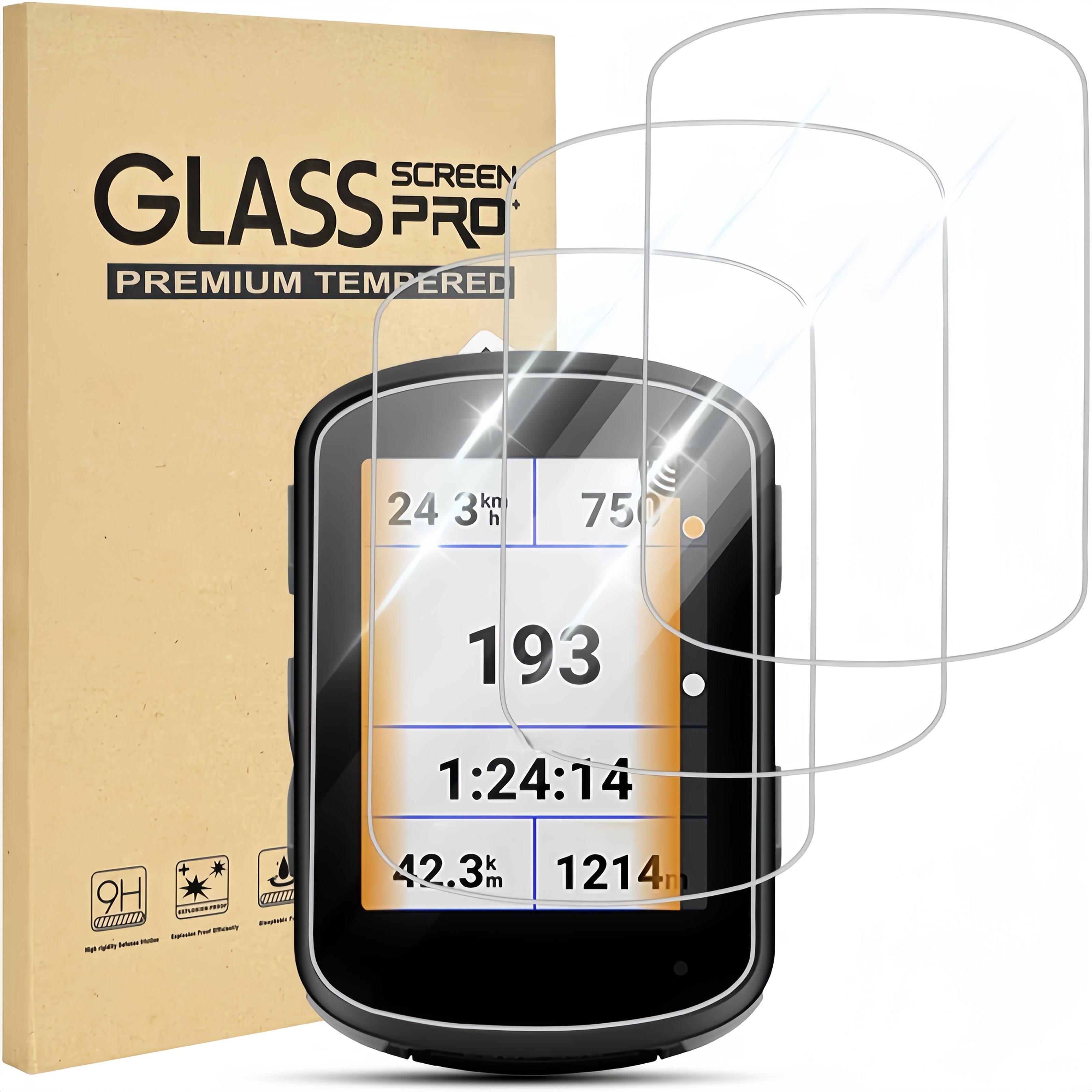 TEMU 3 Piezas Protector de Pantalla Compatible para Edge 850/550/840/540/830/530, Vidrio Templado 9H, Antiarañazos/Antirrotura, Compatible con