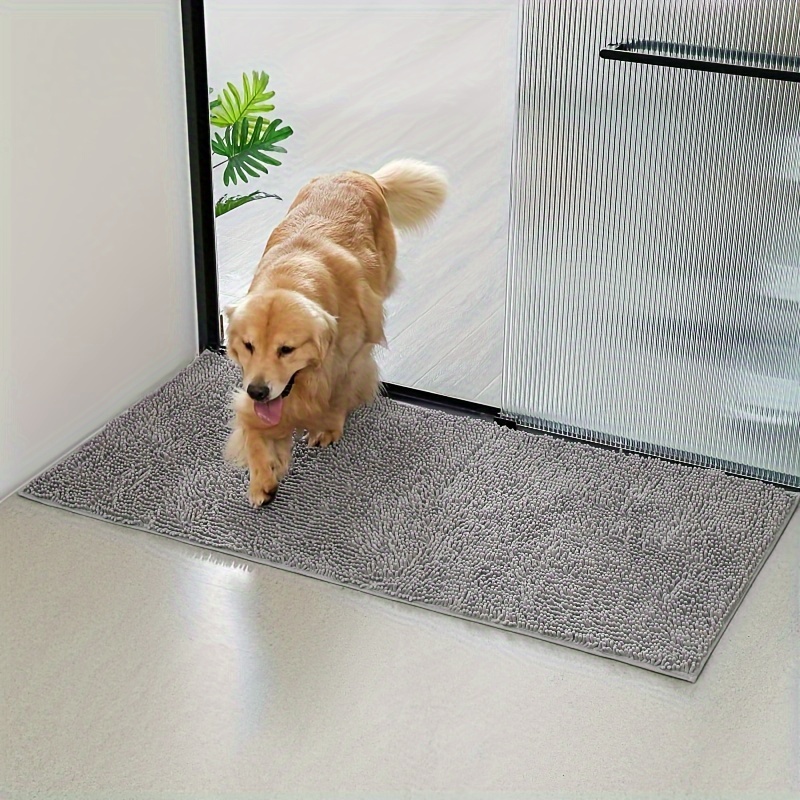 

Dog Door Mat For Muddy Paws, Absorbs Moisture And Dirt, Absorbent Non-slip Washable Mat, Quick Dry Microfiber, For Dogs, Entry Indoor Door Mat For Inside Floor