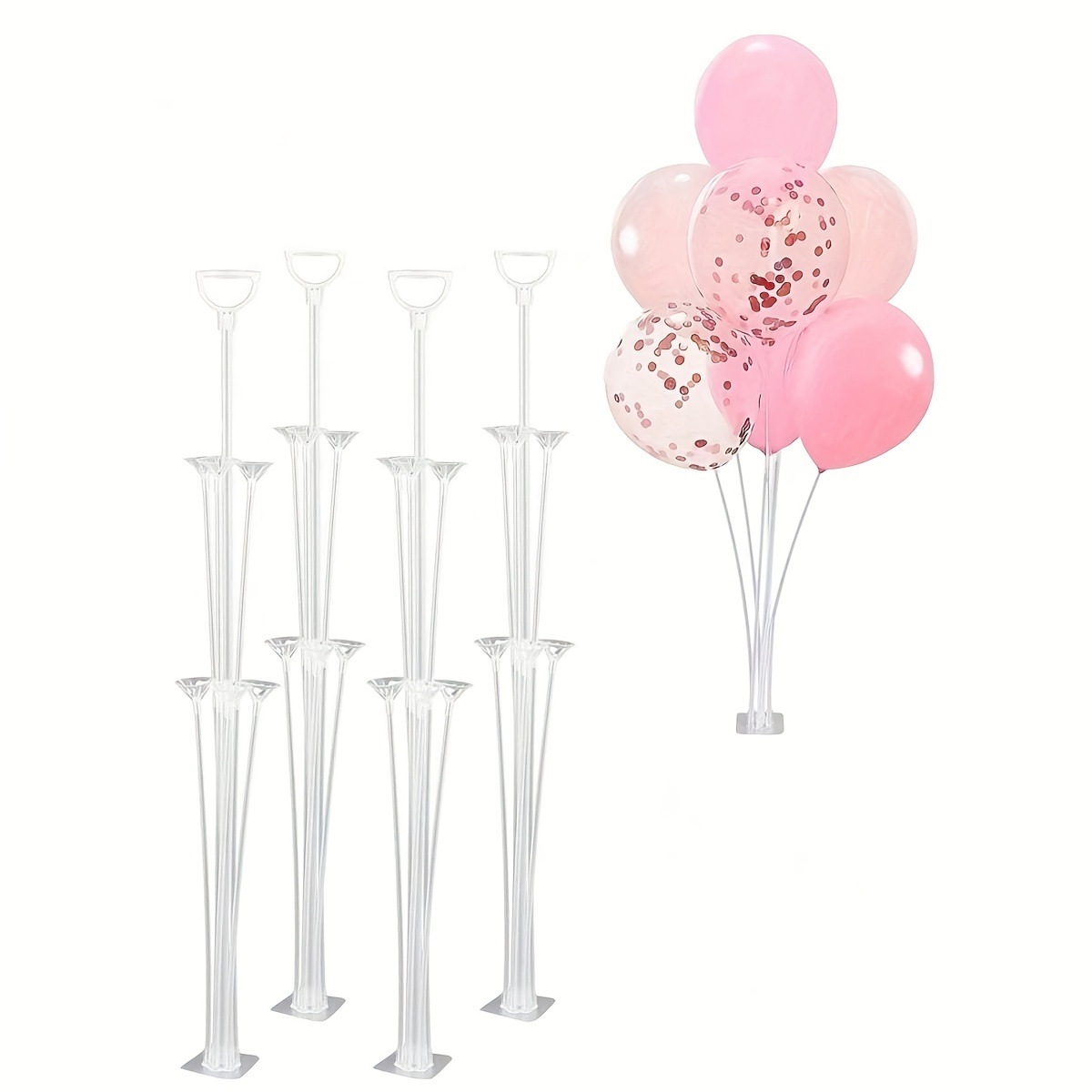 

7pcs Stand Set, Clear Plastic Adhesive , Decorations For , Bridal , , , , No , Battery-free, Supplies