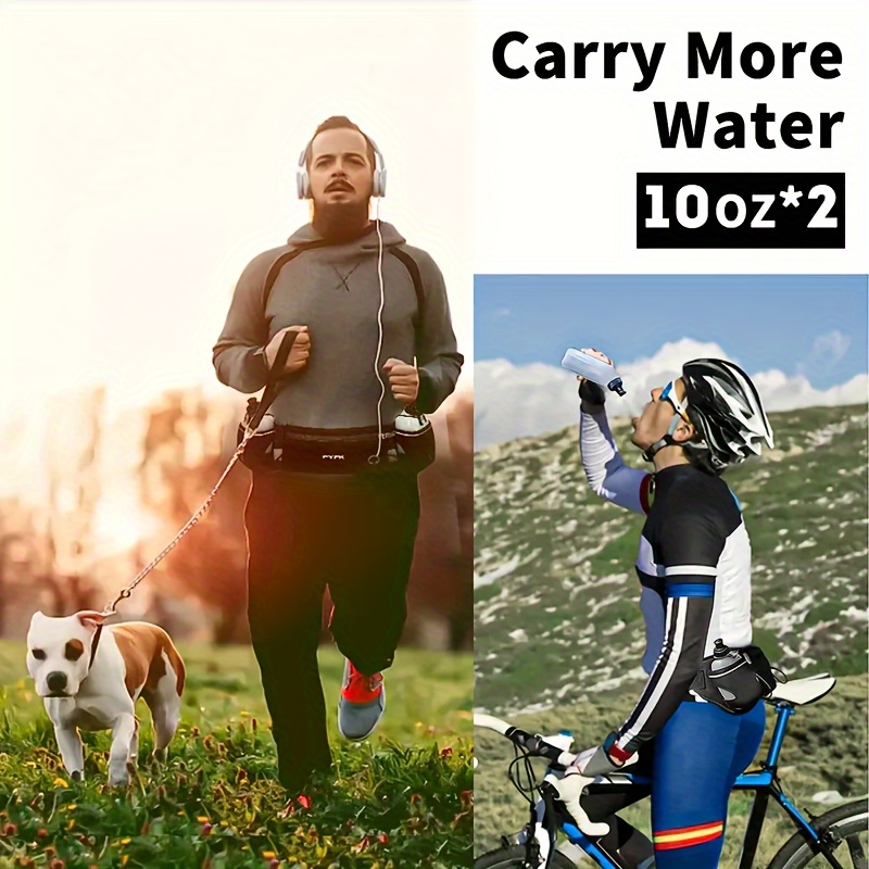  Cinturón de bolsa de correr de bolsillo grande para correr,  senderismo y caminar (marrón) : Deportes y Actividades al Aire Libre