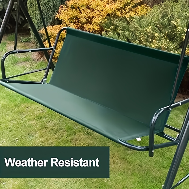 Outdoor Relaxation, 600d Fabric Swing Seat Cover, Non-waterproof Patio Bench Protection, Fits 2-seater Swing, Green, Outdoor Furniture Cover