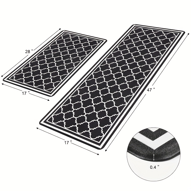 TEMU Tapis de cuisine antidérapant de haute qualité, 2/1 pièce, super absorbant et à séchage rapide. Tapis de cuisine et paillassons de style , tapis