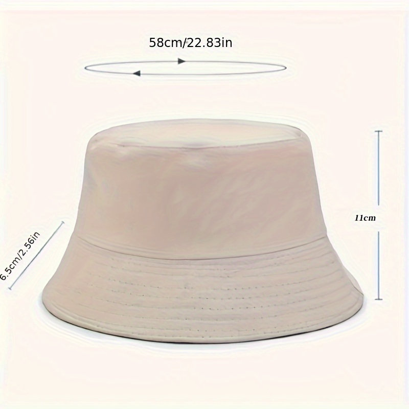 1pc Customizable Fashion Reversible Bucket Hat Personalized Text