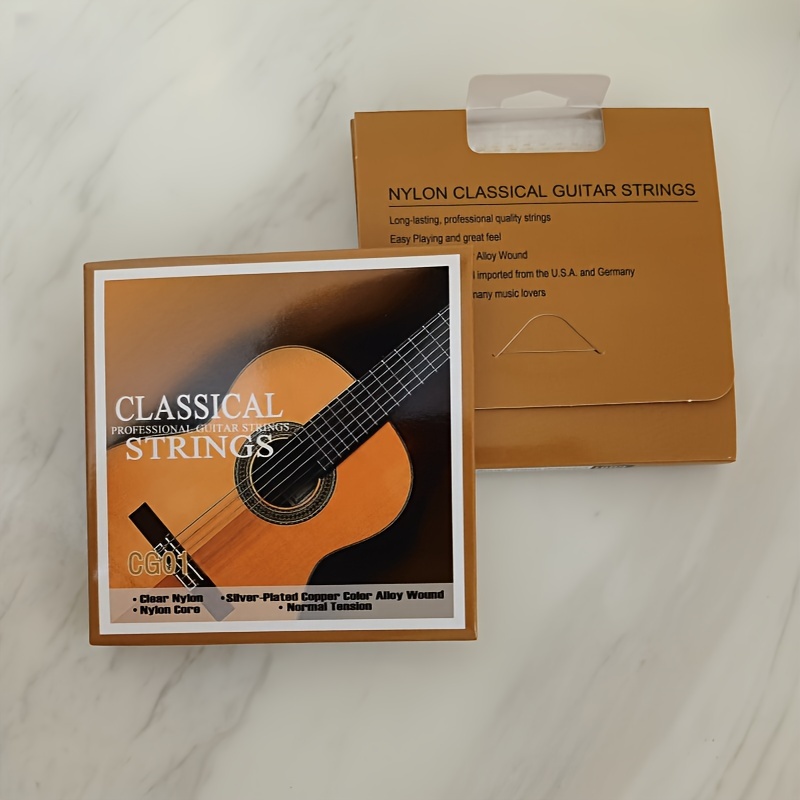 

Classical Guitar Strings Cg01 - Set Clear , -plated Copper Alloy Wound, And For