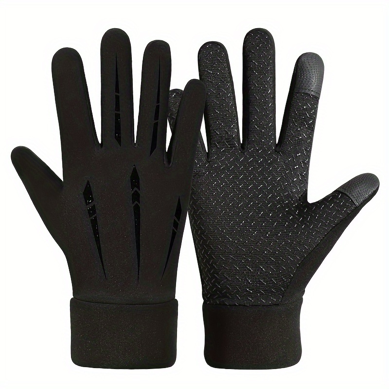 

1pair Winter Cycling Gloves, Outdoor Thick Touch Screen Gloves, Windproof Coldproof Anti-wear Riding Fishing Gloves