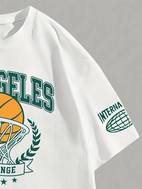 herr basket träning löparsuit, basket kortärmad t-shirt och 24 shorts set