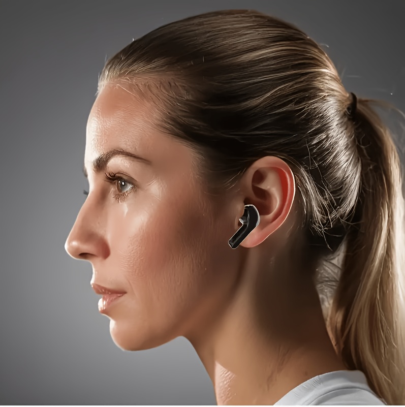 [Casque Sportif HiFi] Écouteurs Sans Fil Transparents Casque Audio Sans Fil 5.3 avec Réduction de Bruit ENC, Microphone Double Stéréo HiFi Écouteurs Intra-Auriculaires avec Chargeur et Affichage Numérique LED Casque Sportif