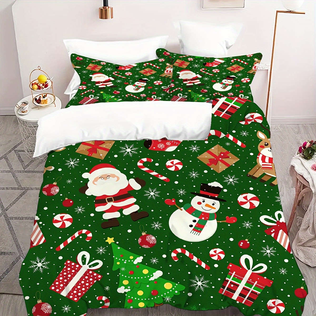 

3- Christmas Bedding Set - - , , , And , Zippered, All- , , Hypoallergenic, No