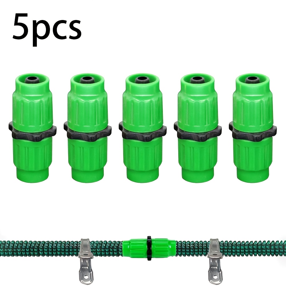 Image of 2/5pcs Expandable Garden Hose Repair Kit, , Durable And Compatible With Most Hose Repair Fittings, Suitable For 3-point Water Flow (inner Diameter 8mm - Outer Diameter 11mm) Hoses