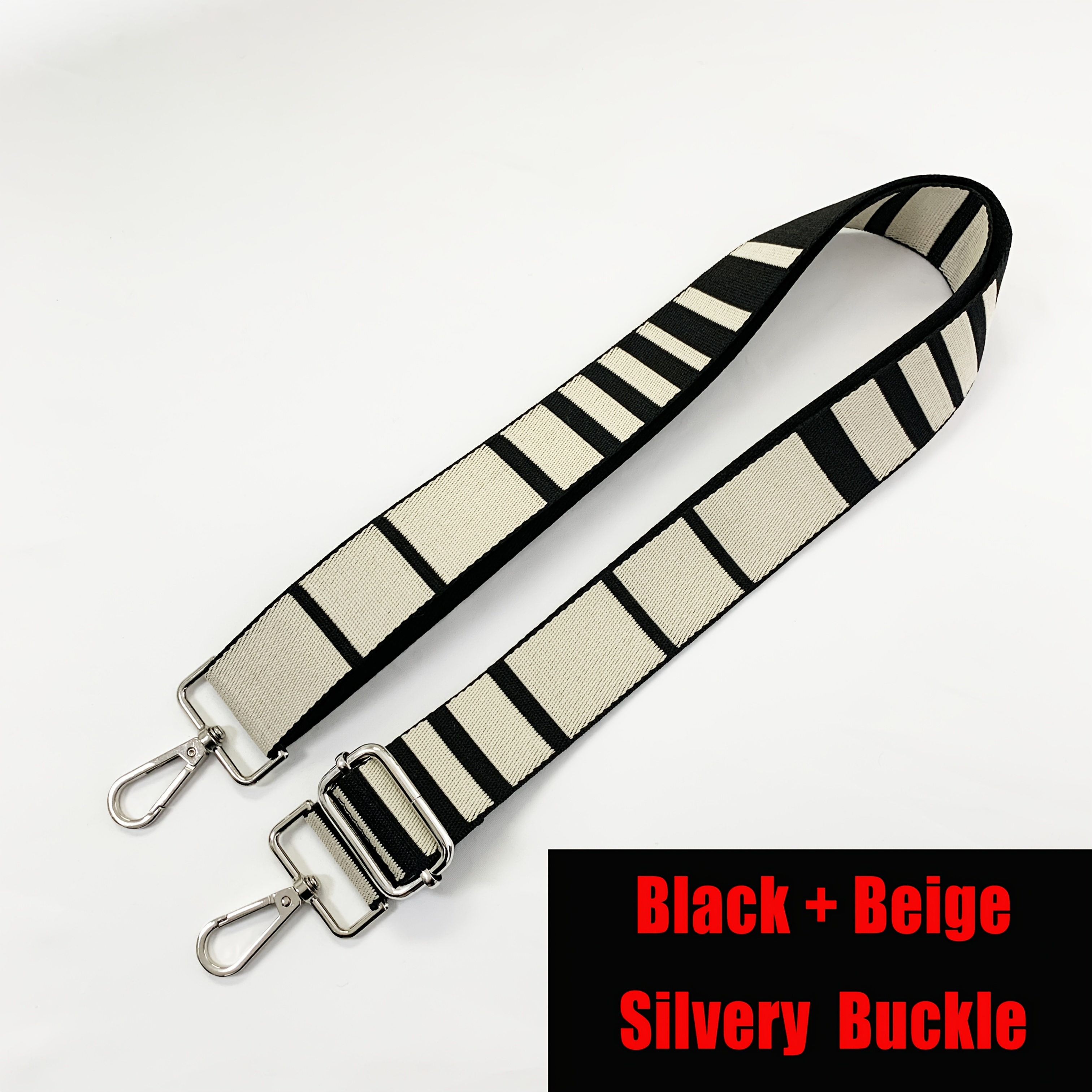Image of Striped Fashion Bag Strap Adjustable Length Crossbody Straps Multi-style Single Shoulder Bags Water Cup Holder Diy Wallet Accessories, Diy Wallet Making