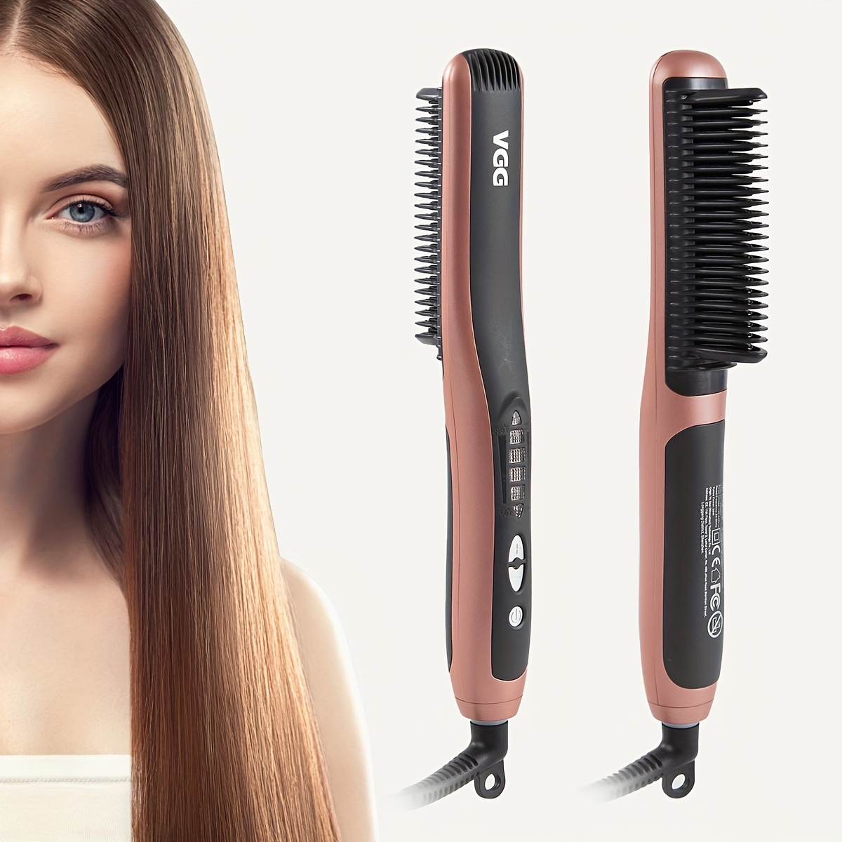 

Straightener , Straightening & Curling Iron Comb, 6 Adjustment,, -hot , Off, Suitable For Women's Halloween Christmas Gifts