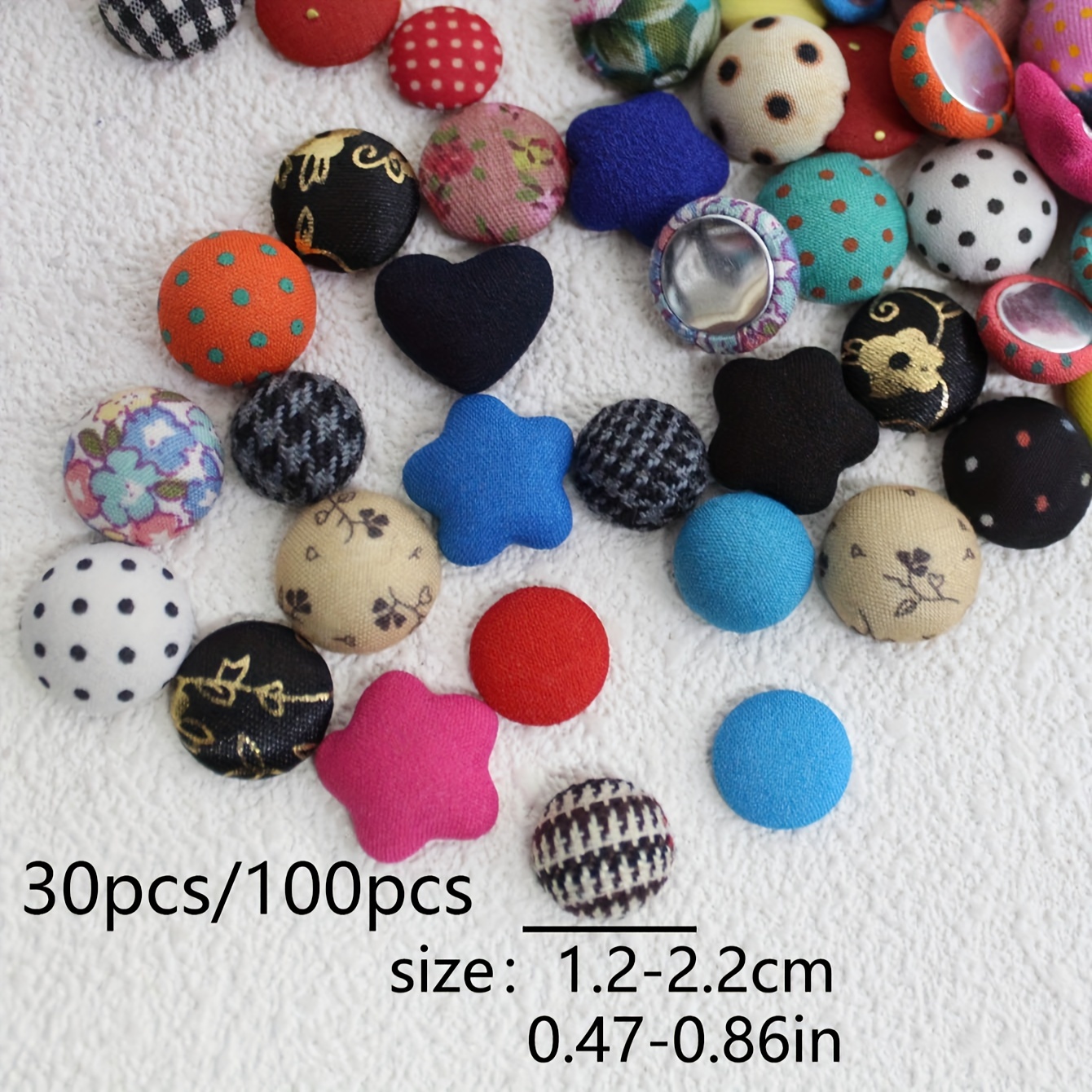 Stud Earrings Fabric Button Earring Making Kit Stud Earrings