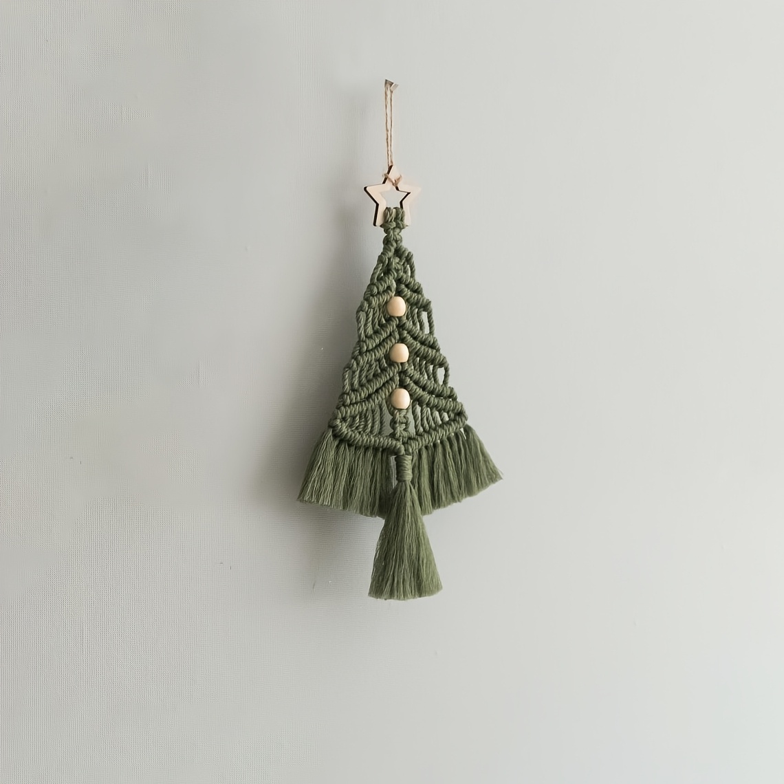 TEMU Arbre de Noël Tissé à Bohème, Décoration Murale à l'Emploi pour Arbre de Noël, Décoration de Salon, Cadeau de Noël