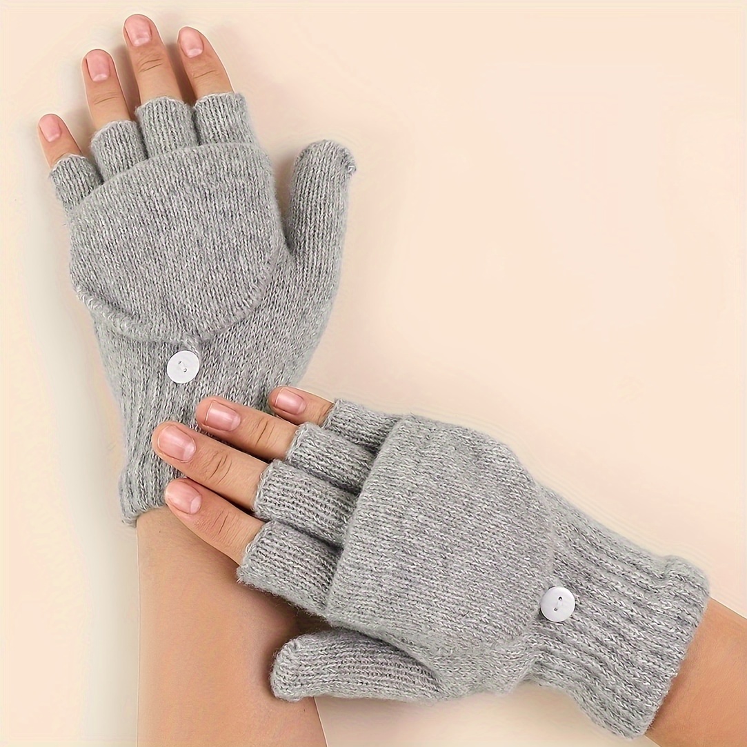 

Women's Acrylic Knit Fingerless Gloves, 100% Acrylic, Casual Weekend , Touchscreen Compatible, Non-stretch, With For Winter, Gloves For Winter