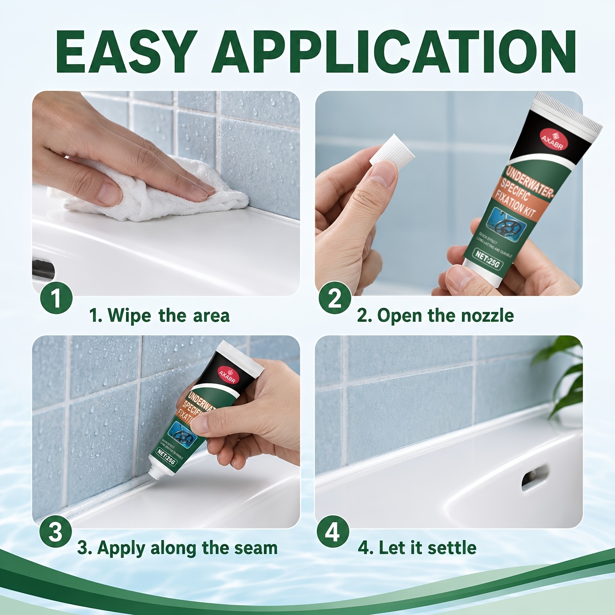 Underwater Leak Repair and Fixing Kit for Pipes