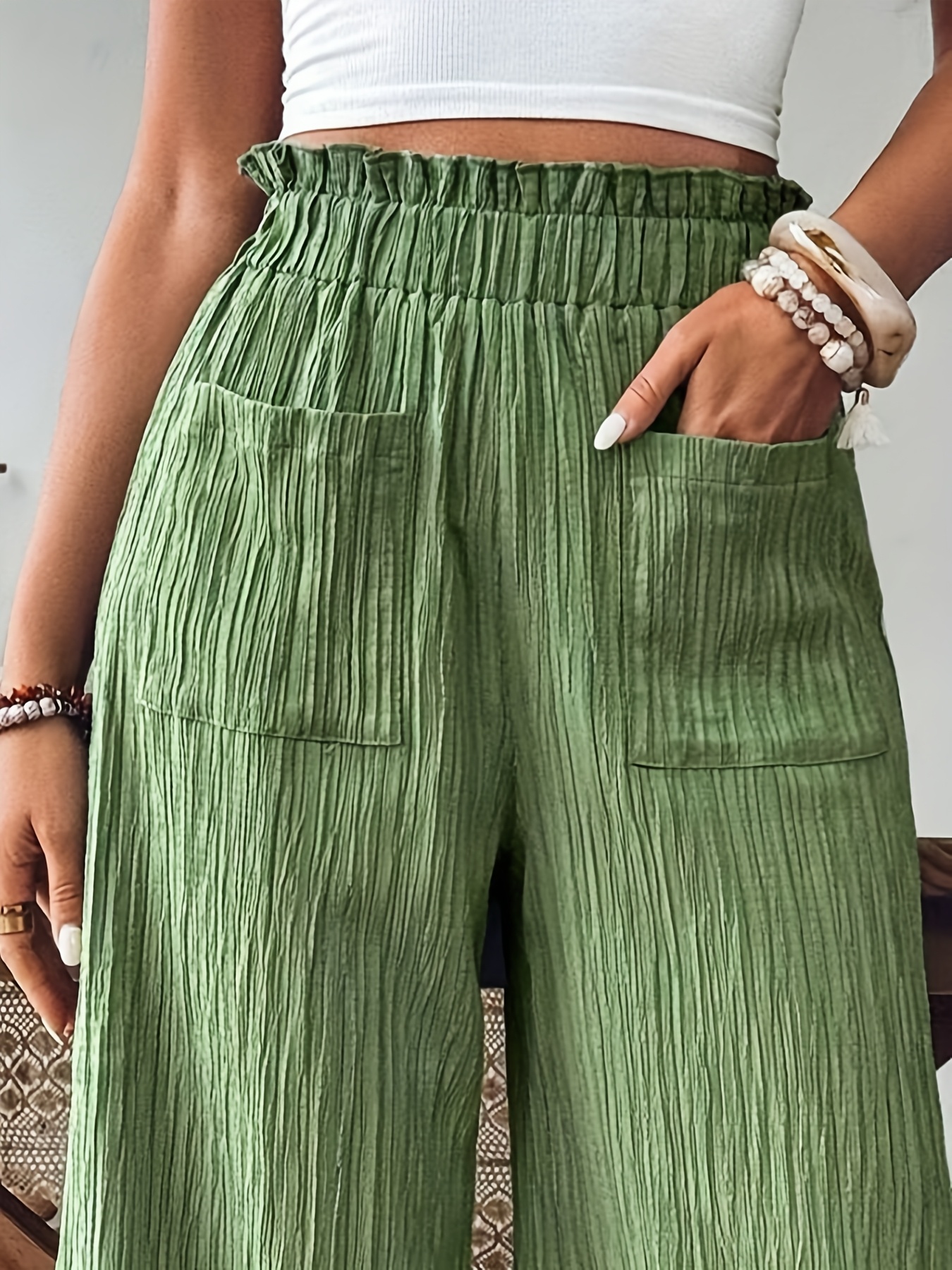 womens home solid color casual straight leg pants for   fashionable and comfortable