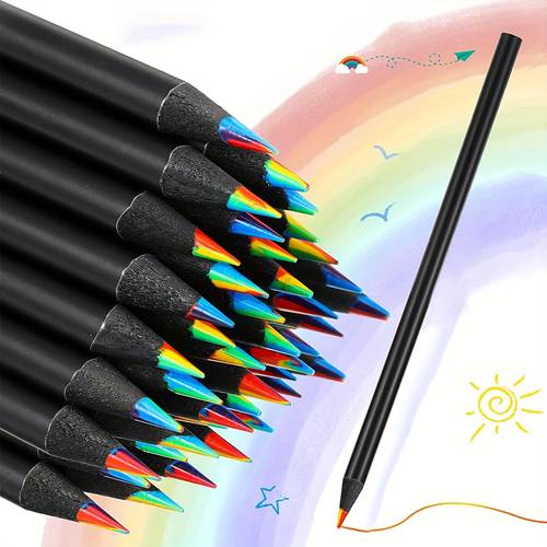 in legno in set da 50, 30 o 15, con una combinazione di 7 colori in un singolo , per scarabocchiare, disegnare, e progetti artistici. queste matite da disegno eccezionali.