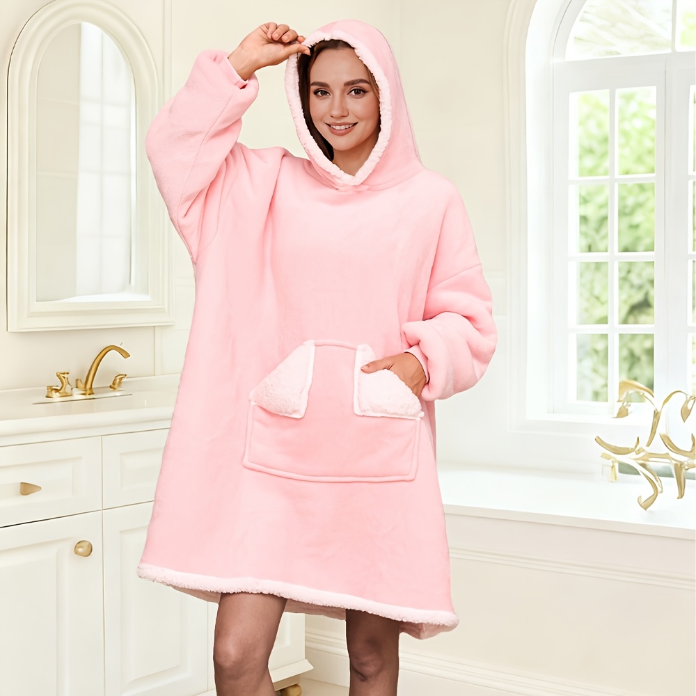 Oversized Sherpa Hoodie, A Cozy Wearable Blanket Perfect For Adult Birthday Gifts For Women And Moms