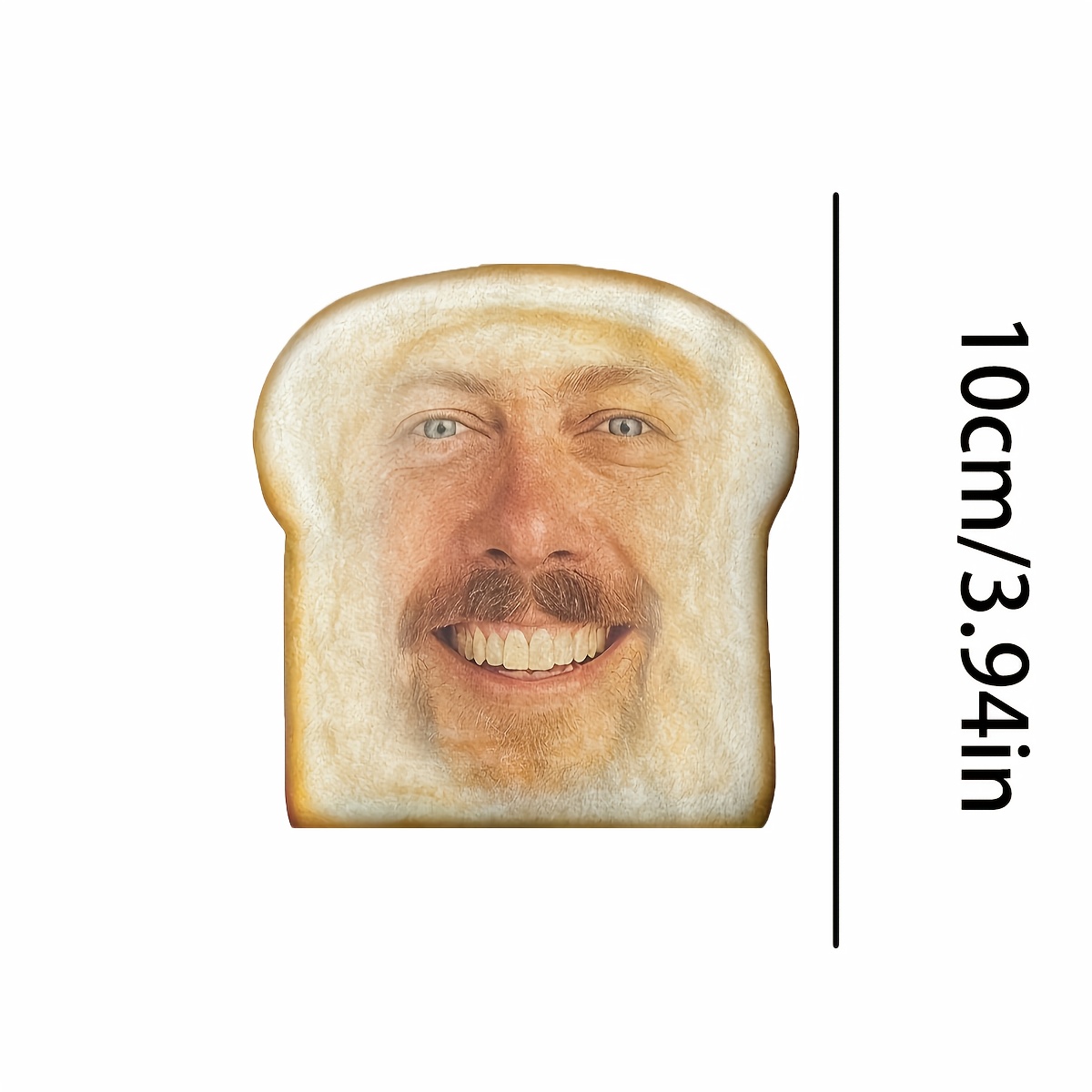 E-shop Individuelles "Toast"-Kissen in Gesichtsform - Personalisiertes Dekokissen, geeignet für Raumdeko, Sofa, Stuhl, Vatertag, Muttertag, Halloween,