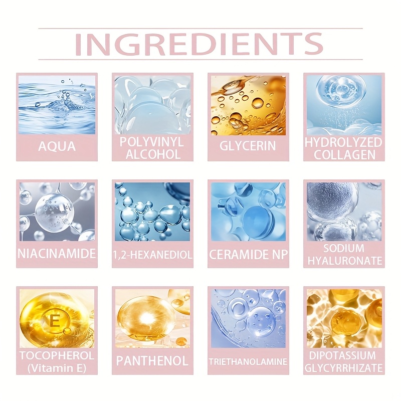 FUSHITING Collagen Night Wrapping Mask - Enriched with Collagen, Ceramide, Hyaluronic Acid, And Niacinamide - Provides Moisturization And Enhances Elasticity - Light Beige Care for Nighttime Skincare